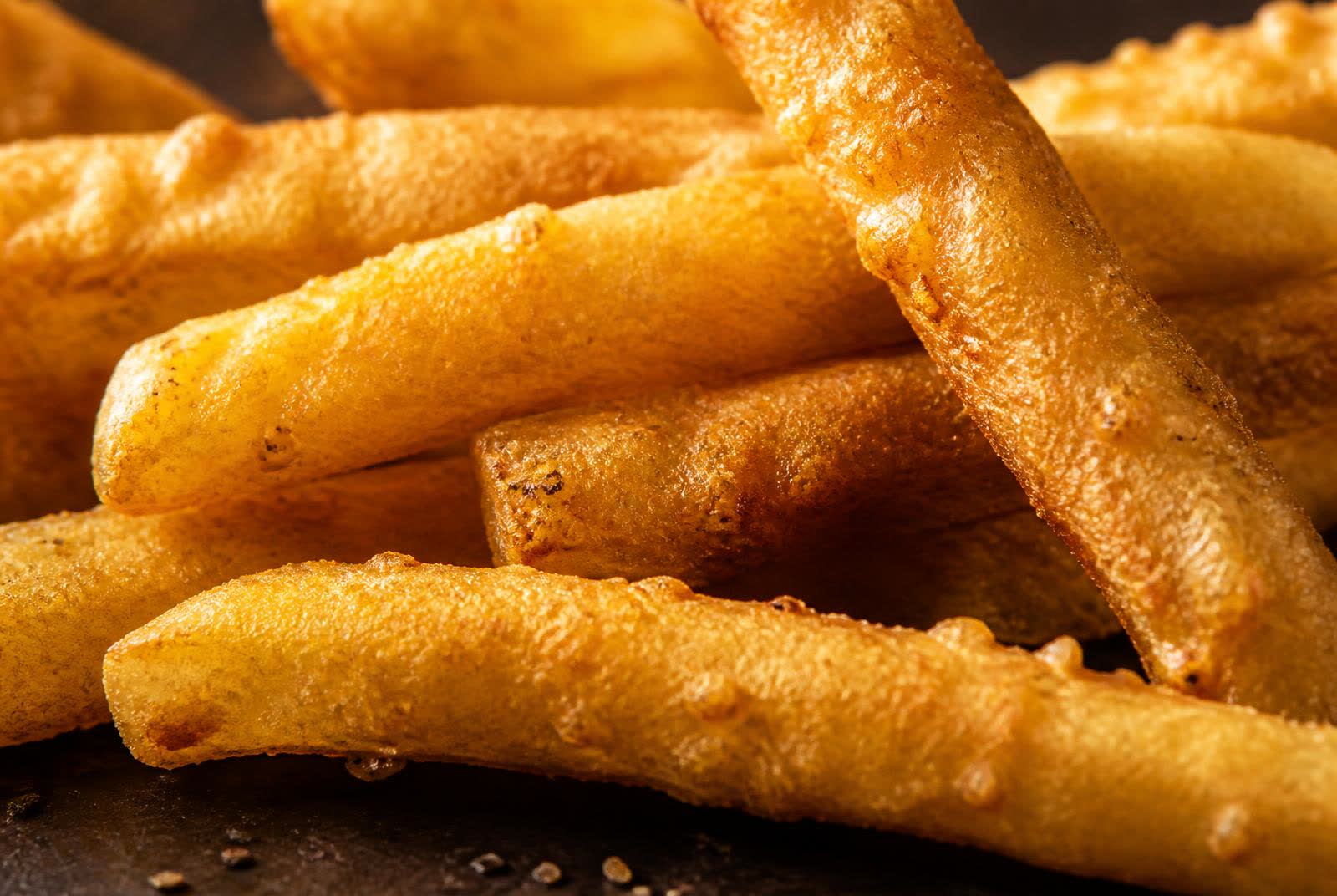 Coated and crumbed food showing texture developed for commercial cooking